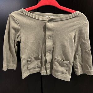 🔥Carter's Green Snap Button Down Shirt, 6 M